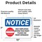 Signmission Only Employees Beyond This Point! Sign, Vinyl Decal, 10in W x 7in L, 2PK OS-2PACK-NS-D-710-L-16995 - alternate 2